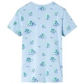 T-shirt Infantil Estampa de Coqueiros Azul-claro 92