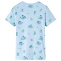 T-shirt Infantil Estampa de Coqueiros Azul-claro 104