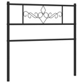 Cabeceira de Cama 80 cm Metal Preto