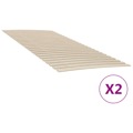 Estrados de Ripas com 48 Ripas 2 pcs 90x200 cm