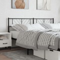 Cabeceira de Cama 193 cm Metal Preto