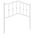 Cabeceira de Cama 90 cm Metal Branco