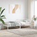 Sofá-cama 90 X 200 cm Madeira de Pinho Maciça Branco
