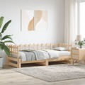 Sofá-cama de Puxar 2x(80x200) cm Madeira de Pinho Maciça
