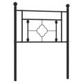 Cabeceira de Cama 75 cm Metal Preto