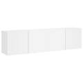 Móveis de Parede para Tv 2 pcs 80x30x41 cm Branco