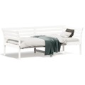 Sofá-cama 75x190 cm Madeira de Pinho Maciça Branco