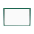 Placa de Vidro Trio 600 mm de Altura Frame Alumínio Verde 900x600 mm COVID-19