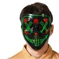 Máscara Terror Leve LED Verde
