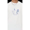 Camisola de Manga Curta Homem Essentials Chicken New Balance MT41591 Branco M