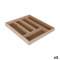 Organizador de Talheres Quttin Madeira 33 X 28 X 3,5 cm (12 Unidades)