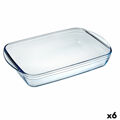 Recipiente de Cozinha Pyrex Classic 4,6 L 40,3 X 26,3 X 7,3 cm Transparente Vidro (6 Unidades)