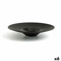 Prato Fundo Ariane Gourmet Cerâmica Preto (ø 28 cm) (6 Unidades)