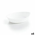 Recipiente de Cozinha Luminarc Smart Cuisine Oval Branco Vidro 25 X 15 cm (6 Unidades)