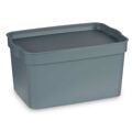 Caixa Multiusos Cinzento Plástico 2,3 L (13,5 X 11 X 20 cm) (24 Unidades)