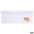 Bote Snacks Branco Folha de Flandres (11 X 7,1 X 18 cm) (24 Unidades)