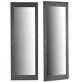 Espelho de Parede Cinzento Madeira Vidro 53,5 X 155,5 X 1,5 cm (2 Unidades)