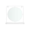 Espelho com Suporte Branco Metal Madeira Mdf 33,7 X 30 X 10 cm (4 Unidades)