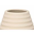 Vaso Bege Cerâmica 19 X 33 X 19 cm (4 Unidades) Riscas