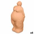 Figura Decorativa Laranja Dolomite 14 X 34 X 12 cm (6 Unidades) Mulher de Pé