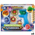Set Of Spinning Tops Colorbaby Warriors Fighters 6 Unidades