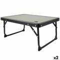 Mesa Dobrável Aktive Camping Cinzento 56 X 25 X 40 cm (2 Unidades)