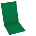 Almofadões para Cadeiras de Jardim 2 pcs 120x50x3 cm Verde