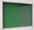 Vitrine Interior 2026x967mm Feltro Exhibit Verde