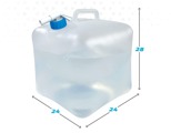 Garrafa de água Aktive 24 X 28 X 24 cm Polietileno 15 L (12 Unidades)
