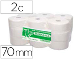 Papel Higienico Jumbo 2 Folhas Celulosa Branca Mandril 70 mm para Dispensador kf16756