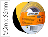 Cinta Adesiva Tarifold Seguridad para Marcaje Y Señalizacion de Suelo 33 mt X 50 mm Color Negro/amarillo