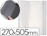 Bolsas Protetoras para Encadernação Adesivas em Polipropileno Cor Transparente Medidas 270x505mm
