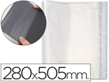 Bolsas Protetoras para Encadernação Adesivas em Polipropileno Cor Transparente Medidas 280x505mm