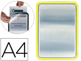 Moldura Porta-anúncio Magnético Tarifold Din A4 em Pvc Cor Amarelo Pack de 2 Unidades