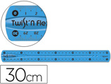 Regua Plástico Flexível Maped de 30 cm Cores Sortidas