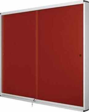 Vitrine Interior 2026x967x55mm Feltro Exhibit Vermelho