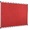 Quadro Expositor Feltro 120x120cm Vermelho Moldura Alumínio Maya