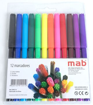 Marcadores Pack 12 Mab