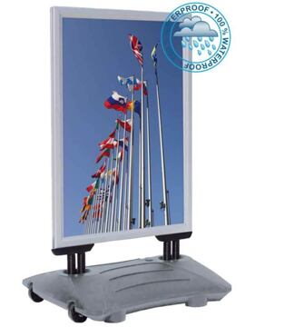 Suportes Expositor P/ Poster Windpro B2 500x700mm Cinza