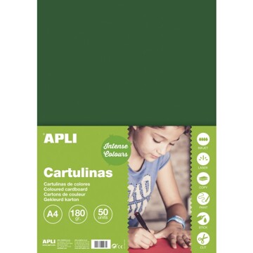 Cartolina Verde Escuro A4 210 X 297mm 50fls