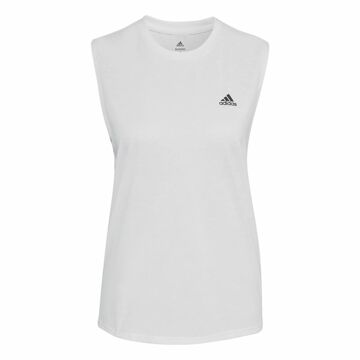 T-shirt para Mulher sem Mangas Adidas Muscle Run Icons Branco S