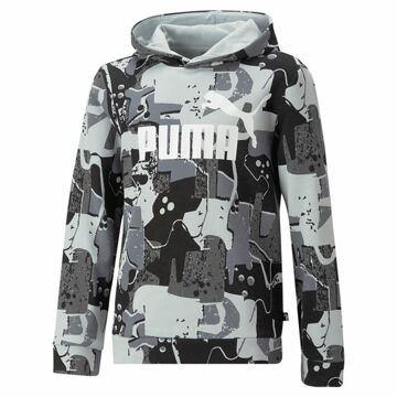 Polar com Capuz Criança Puma Essentials+ Street Art Preto Cinzento 15-16 Anos