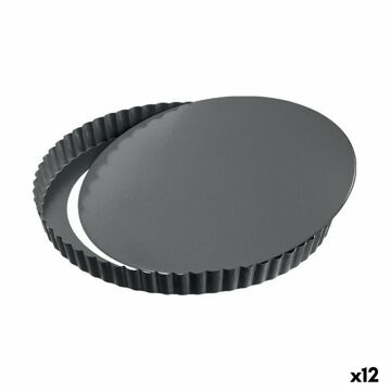 Molde Desmontável Quttin Preto Aço com Carbono 24 X 2,8 cm (12 Unidades)
