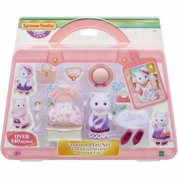 Figuras Articuladas Sylvanian Families The Fashion Suitcase And Big Sister Persian Cat