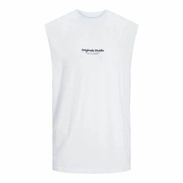 T-shirt para Homem sem Mangas Jack & Jones Jovesterbro Branco M