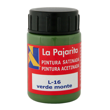 Tinta Pástica e Vinílica Líquida La Pajarita 35ML Verde Monte 6 Un.