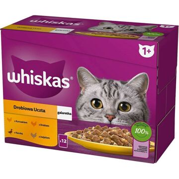 Comida para Gato Whiskas Frango Peru Pato Pássaros