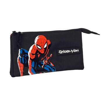 Malas para Tudo Triplas Spiderman Hero Preto (22 X 12 X 3 cm)