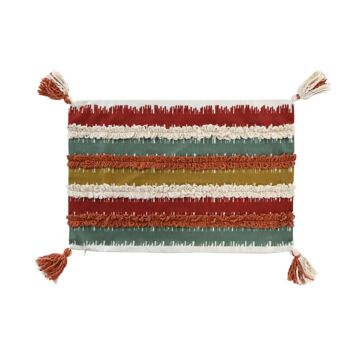 Capa de Travesseiro Dkd Home Decor Riscas Multicolor (60 X 1 X 40 cm)