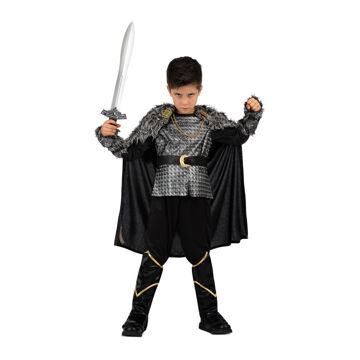 Fantasia para Crianças My Other Me Viking Homem Preto Cinzento (5 Peças) 3-4 Anos